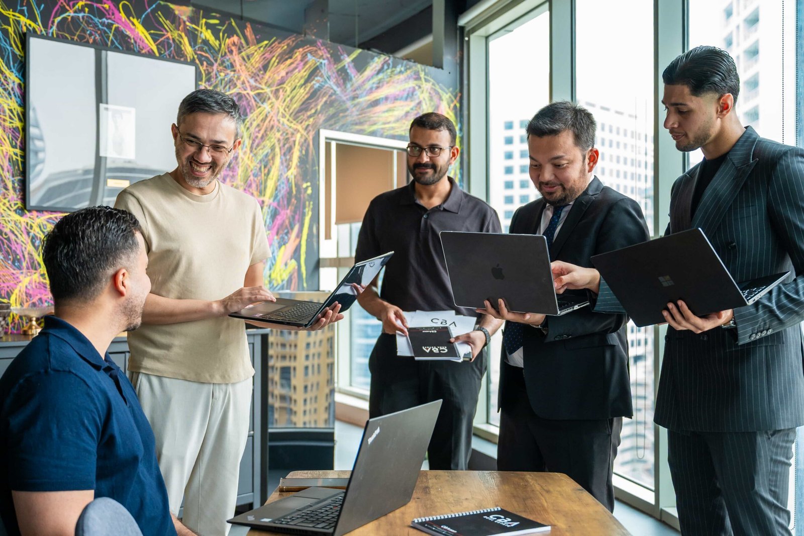 Business partnership handshake