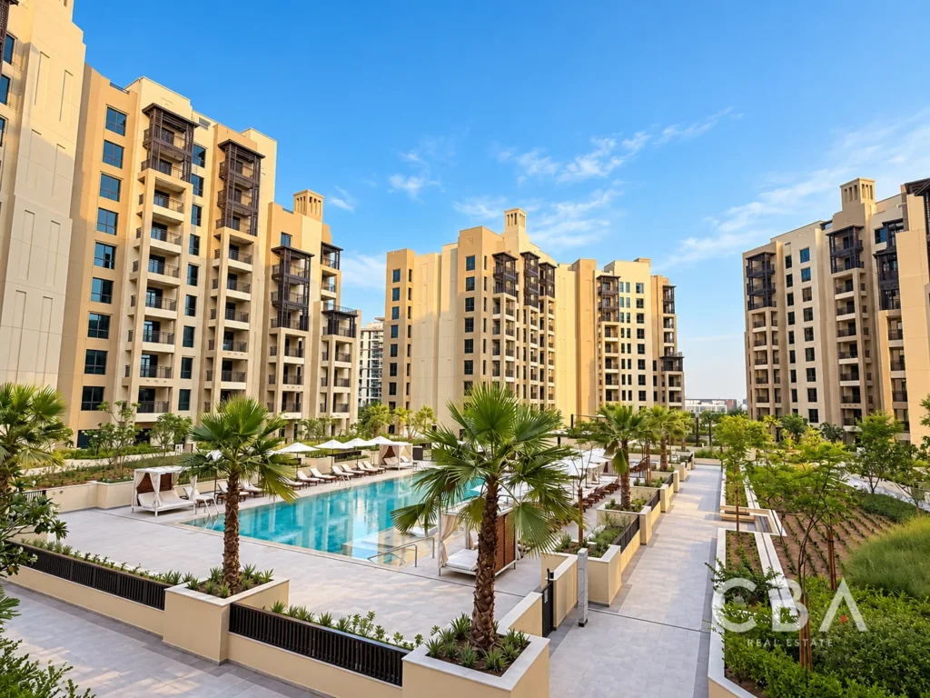 Golden-Hour Luxury Pool Courtyard