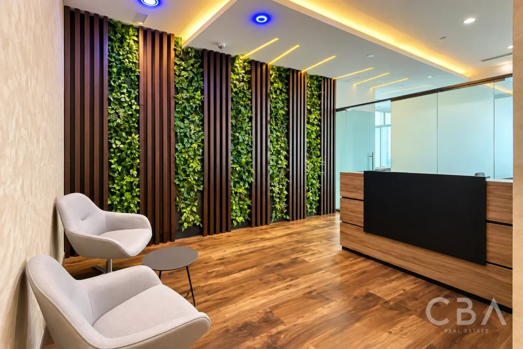 Modern Reception with Vertical Gardens