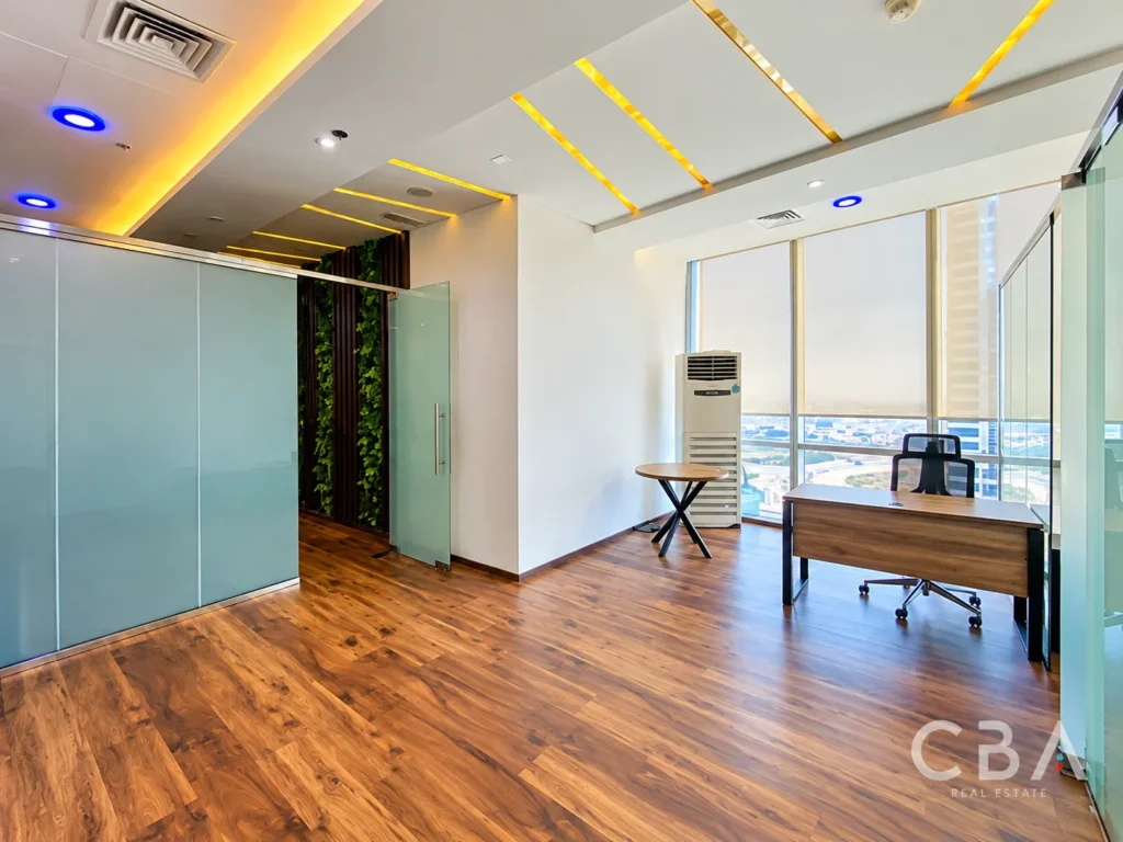Sunlit Modern Office with City Views